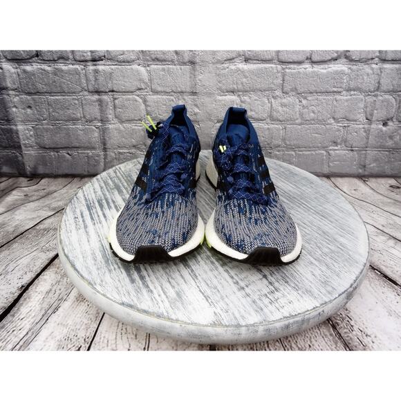 Adidas Pure Boost  Blue/yellow/black Men 12 Used No Box Very Clean Barely Worn - Picture 2 of 9